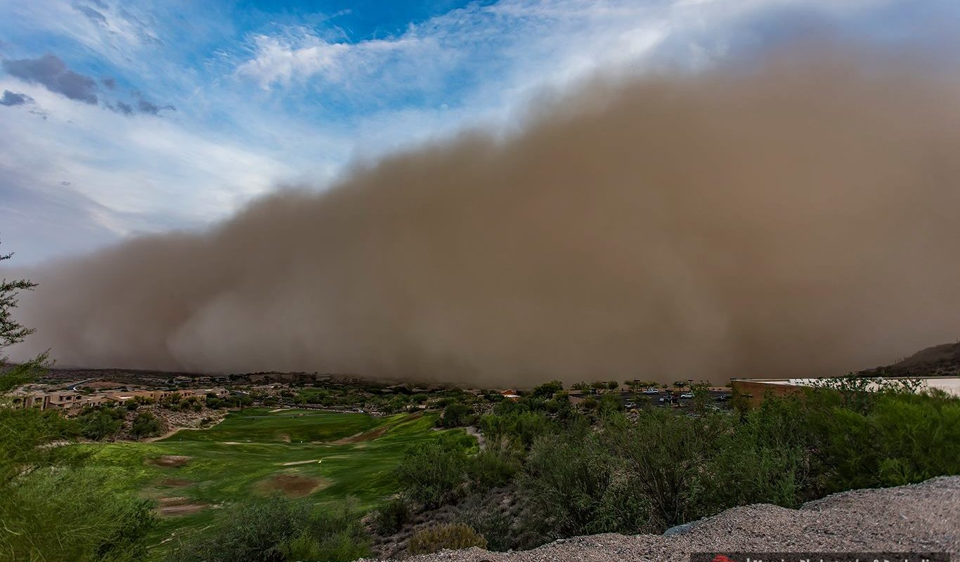 Witness giant dust storms...